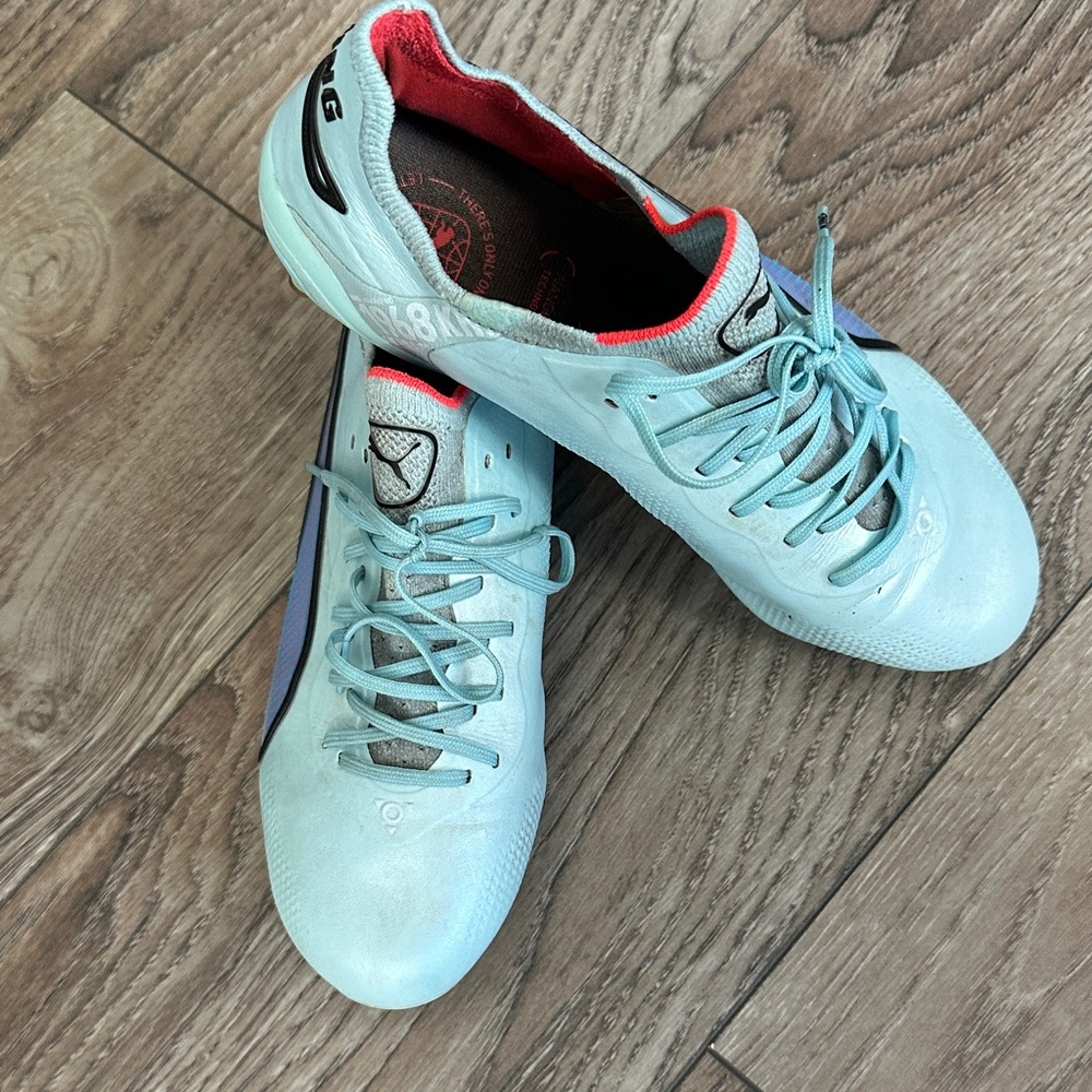 Puma Light Blue king soccer cleats